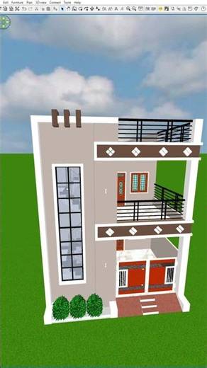 20x40 Modern house plan #home #housedesign #house #homedesign ‪@TrackHomePlans‬