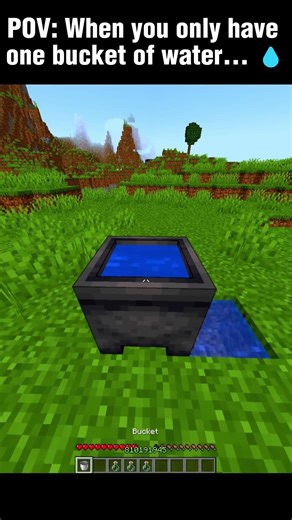 Minecraft Water💧#minecraft #bestgg #meme #memes #clip #water #waterbucket #shorts #short