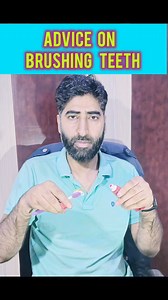 Advice on #brushing_teeth. Full video link in comment... | Dr Mir Ajaz Health Tips