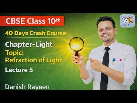 .📘 Class 10 Science | Light | Refraction of Light, Refractive Index & Glass Slab | Lecture 5