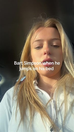 Bart Simpson Jumping on His Bed Fun