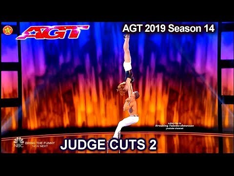 Duo Fusion acrobats couple JAW DROPPING | America's Got Talent 2019 Judge Cuts