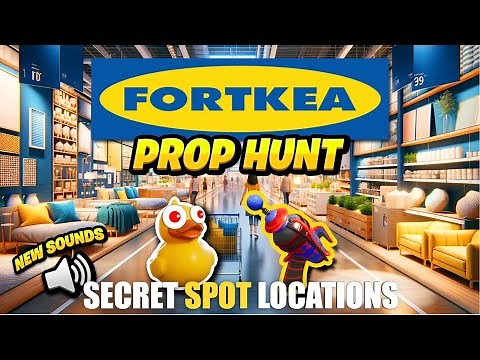 FORTKEA PROP HUNT MAP FORTNITE CREATIVE - SECRET SPOT, SECRET ROOM