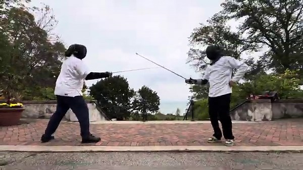 fencing lesson excerpt (in time with mobility)