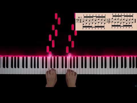 Hanon Exercises 1-10 - Tutorial (60 bpm)