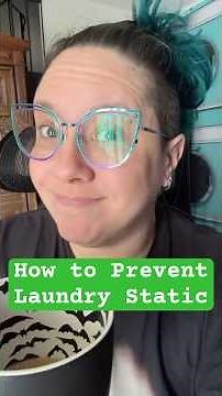 How to prevent STATIC when drying your laundry! #laundry #cleaning #static