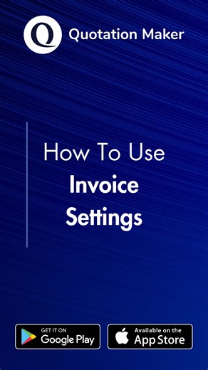 Quotation Maker on Instagram: "Learn how to Manage Invoice settings! Customize your invoices to match your business needs and brand identity using Quotation Maker. Built for professional and growing businesses 🚀 Download now – link in bio 🔗 #InvoiceCustomization #SmartInvoicing #BusinessWorkflow #ProfessionalBilling #BusinessReelsIndia #MSMEBusiness #DailyBusinessTips #BusinessAutomation #PaperlessOffice #AccountingTools #InvoiceDesign #BusinessApp #ReelsGrowth #viral #fyp"