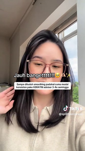 KERATIN adah kunci😭👍🏻✨ #keratin #keratintreatment #glasshair #hairgoals #hairtips