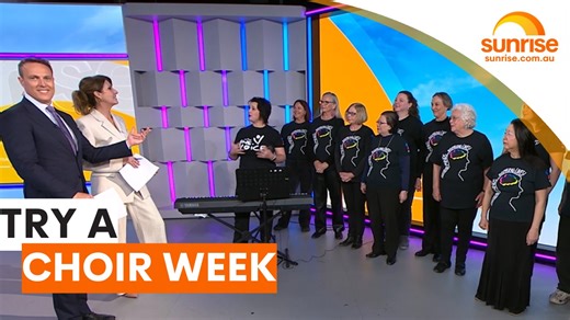 IT'S 'TRY A CHOIR WEEK' 🎤 Sing your heart out! It’s the first ever Try a Choir Week, encouraging people of all ages, backgrounds, and abilities to join a community choir and experience the many benefits of singing. WATCH SUNRISE FOR MORE | @7plus ☀️ | Sunrise