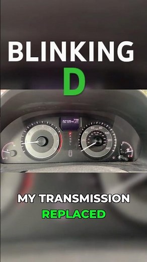 Honda Odyssey Blinking D Transmission Diagnosis #hondaodyssey