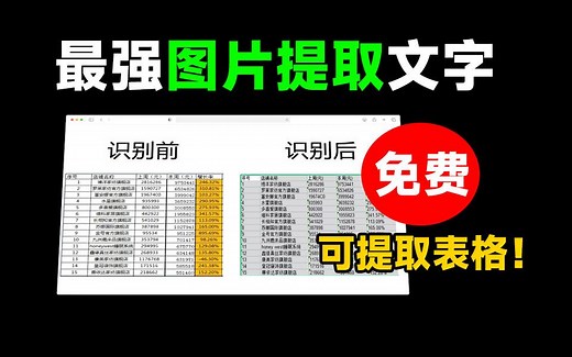 最强OCR图片提取文字工具！支持图片提取表格，手写体识别等，效果强大免费使用，建议收藏