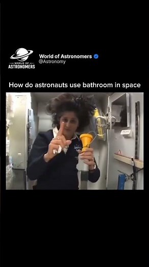 How do astronauts use bathroom in space ? | #ISS #spacestation #nasa #space #universe