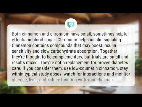 Why take cinnamon with chromium? | Cinnamon + Chromium
