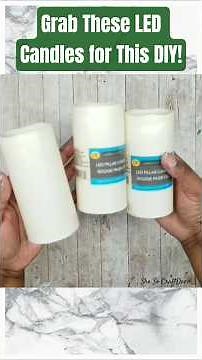 🎄EASY DIY Holiday Decor Using Dollar Tree LED Candles! #dollartreediy #shesocraftdee #shorts