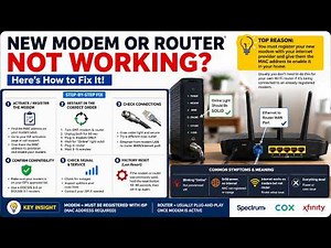 How to Fix a New WiFi Router or Modem Not Connecting to My Internet (Spectrum Cox or Xfinity Setup)