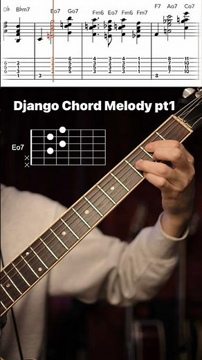 Django Chord Melody Tab pt.1