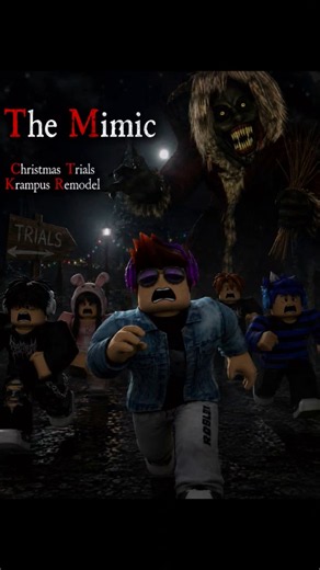 The Mimic Christmas Trials Was TERRIFYING 😱🎄👹 |Roblox #short #viral