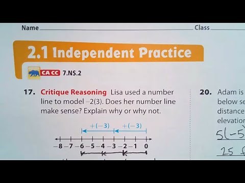 Lesson 2.1 Independent Practice