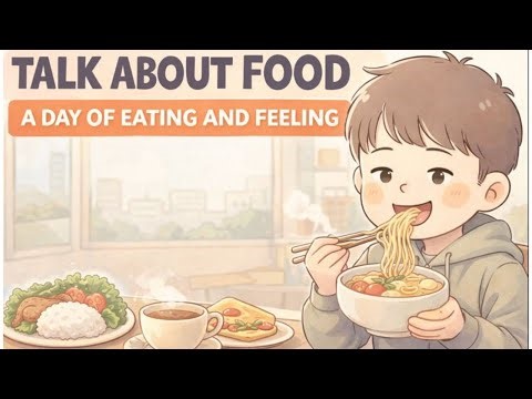 Talk About Food – A Day of Eating and Feeling English Forbeginner- Day5