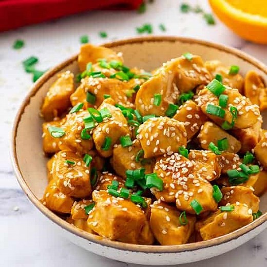 Mandarin Chicken - The Wholesome Dish