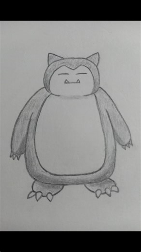 Snorlax | Pokémon | Pencil Drawing | #Art #Shorts