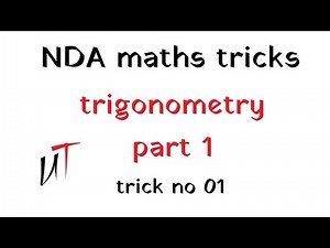 nda maths tricks trigonometry part 1