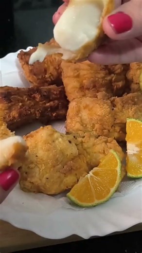 Juicy and crispy fried hake fillet #recipes #recipe