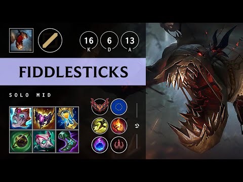 Fiddlesticks Mid vs Ryze - EUW Grandmaster Patch 25.18
