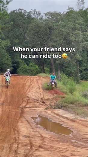And your other friend can’t film..cause why’d he zoom out on the best part? #motofail #dirtbikes @Styx River Mx & Atv Park