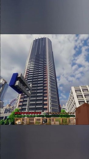 Minecraft Distant Horizon Mod in Sayama City