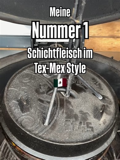 Tex-Mex Schichtfleisch im Dutch Oven