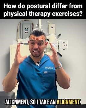 Postural exercises & PT exercises aren’t identical. Here’s how they differ