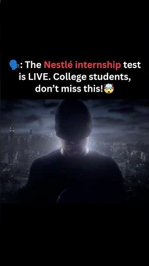 🚀 Nestlé Internship Program 2026
