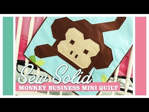 Monkey Business Mini Quilt: Easy Quilting Tutorial with Kimberly Jolly of Fat Quarter Shop