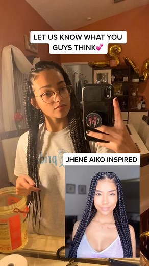 DIY Jhené Aiko Inspired Box Braids Tutorial at Home