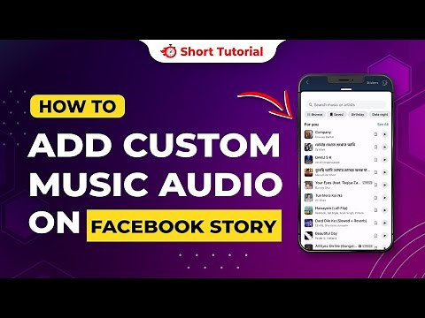 How to add custom music audio on Facebook story 2024 | Initial Solution