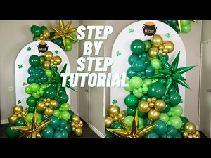 HOW TO: BALLOON GARLAND TUTORIAL | St Patrick’s Day | FancyBackdrops.com