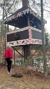 Creating a gingerbread TREEhouse! | Holly Auna