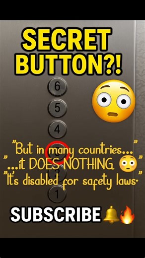 “The Secret Button in Elevators Nobody Uses 😳🔘”