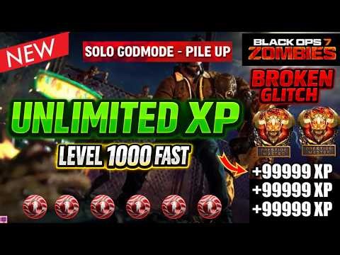 NEW BO7 SOLO XP GLITCH AFTER PATCH! FAST LEVEL 1000 + EASY AFK GODMODE FARM | BO7 ZOMBIES