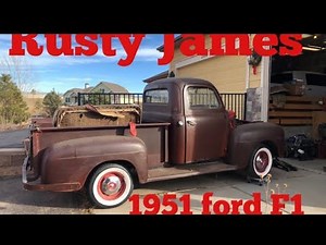 1951 Rat Rod Ford F1 I call “Rusty James” gets new leaf springs to lower the ride height.