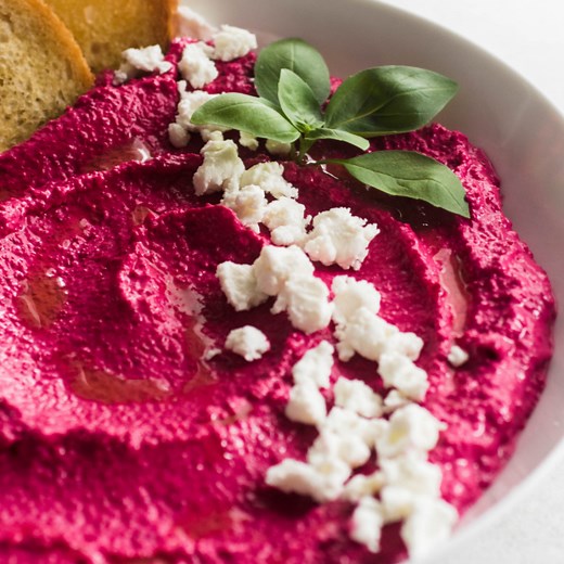 Roasted Beet and Goat Cheese Dip (With Video!)