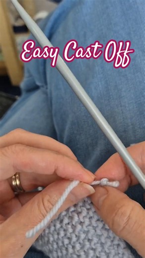 Nice simple and neat cast off #knitflix #knitting #howtoknit ##knittingtutorials #castoff