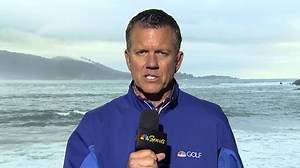 Wet weather hits Pebble Beach Pro-Am