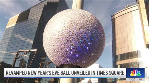 Revamped New Year's Eve Ball unveiled in Times Square