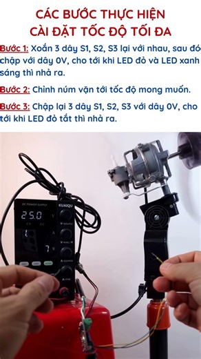 Hướng dẫn cài đặt tốc độ quay tối đa cho đầu quạt BLDC Gofan V4 - Mạch ESC chiết áp