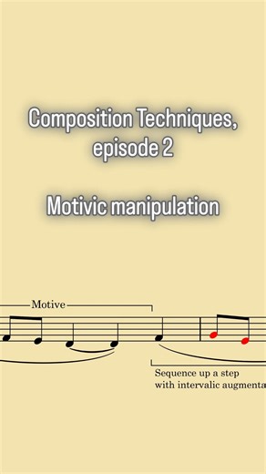 Composition techniques, episode 2 motivic manipulation