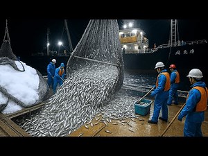 Extreme Scene! Seafood Factory – Producing Millions of Mackerel Cans On Site