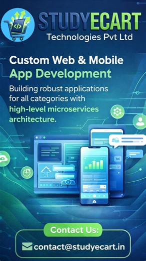 Yogi Siddeswara on Instagram: "Is your organization looking for a robust, scalable software solution? At StudyECart Technologies Pvt Ltd, we specialize in high-performance Web, Android, and iOS development tailored for your business needs. 🚀 Our Services: Full-stack Web Development (React, Angular, Node.js) Enterprise Solutions (Java, Spring Boot, Microservices) Mobile App Development (Android & iOS) Database Management (PostgreSQL, MySQL, MongoDB) 🎓 For Colleges & Students: We offer direct co