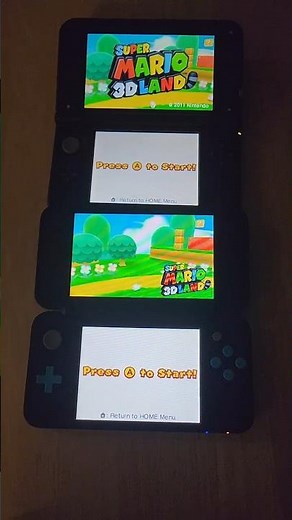 Super Mario 3D Land- Nintendo 3DS XL vs New 2DS XL Speed Comparison